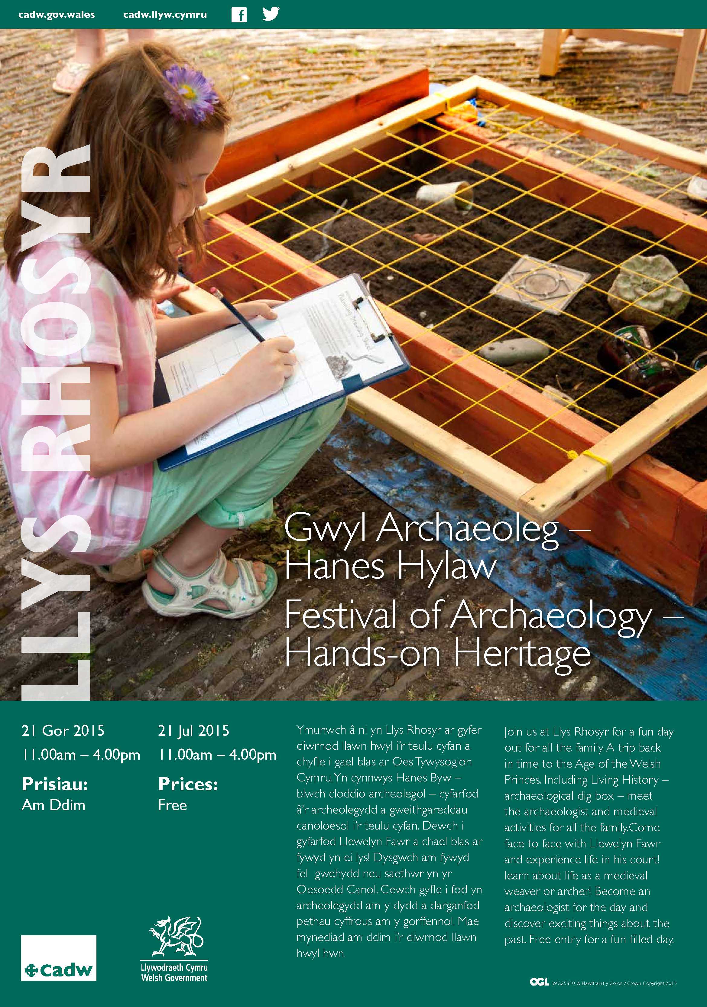 Llys Rhosyr - Festival of Archaeology